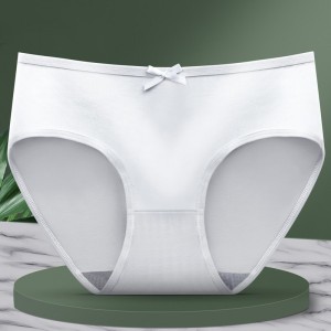 Women Simple Comfortable Panties Underwear Mid Waist White Women Simple Comfortable Panties Underwear Mid Waist White