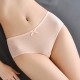 Women Simple Comfortable Panties Underwear Mid Waist White Women Simple Comfortable Panties Underwear Mid Waist White