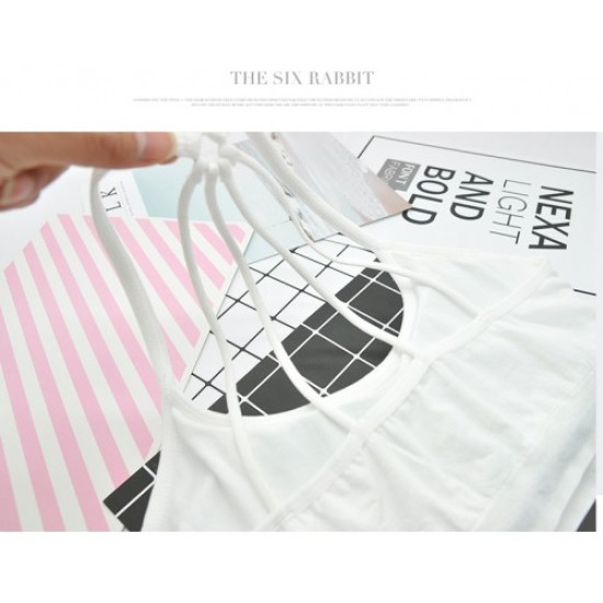 Sports Gym Bra Cross Fashion Beauty For Women White Sports Gym Bra Cross Fashion Beauty For Women White