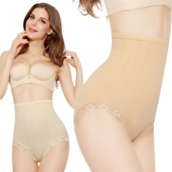 Japan Original Single Seamless High-Waisted Belly Pants - Skin Japan Original Single Seamless High-Waisted Belly Pants - Skin