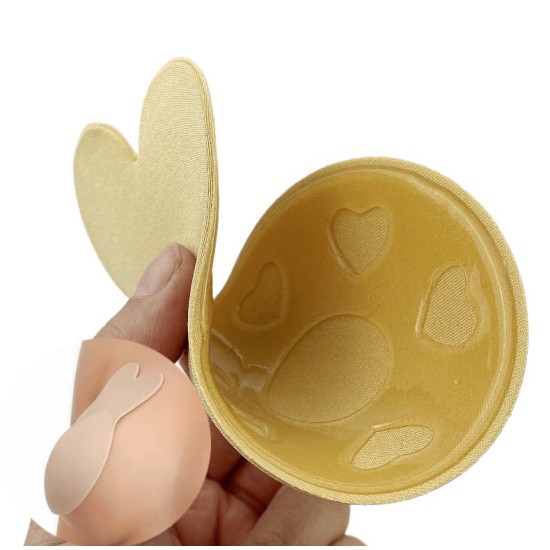 Chest Lifting Backless Push Up Silicone Adhesive Bra - Skin