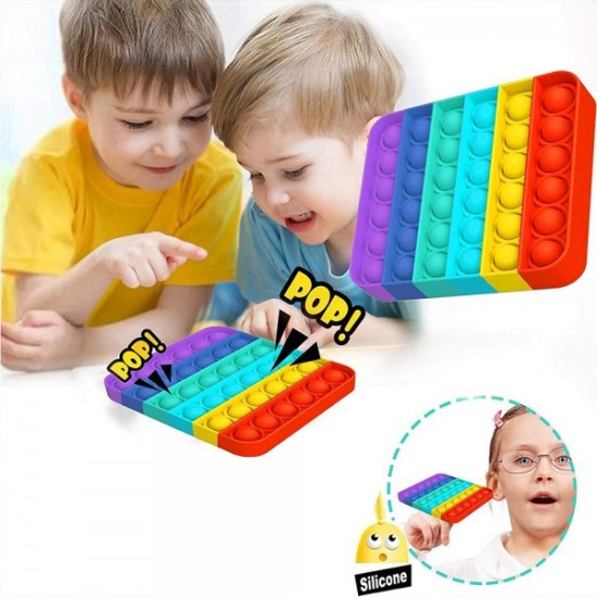 Pop Bubble Fidget Toy Special Needs Anti Stress Anxiety Reliver