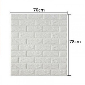 3D Wall Wallpaper Self-Adhesive 70 x 78 CM - White 3D Wall Wallpaper Self-Adhesive 70 x 78 CM - White