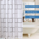 Bathroom shower partition hanging curtain 180 x 180 CM - White