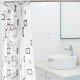 Bathroom shower partition hanging curtain 180 x 180 CM - White