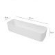 Wall Adhesive Multipurpose Holder Rack - White Wall Adhesive Multipurpose Holder Rack - White