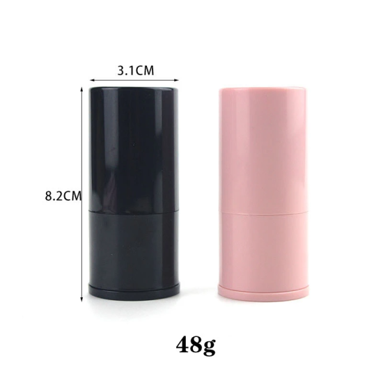 1 Pcs Makeup Brush With Cover Curved Foundation - Black