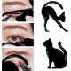  Cat Eyeliner Guides Easy Quick Makeup Tool - Black