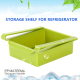 Refrigerator Space Save Organizer Storage Slide Rack - White Refrigerator Space Save Organizer Storage Slide Rack - White