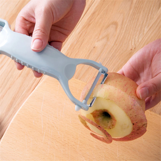 Multi Functional Fruit Vegetable Double side cutter - Light Blue Multi Functional Fruit Vegetable Double side cutter - Light Blue