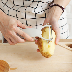 Multi Functional Fruit Vegetable Double Side Cutter - gray