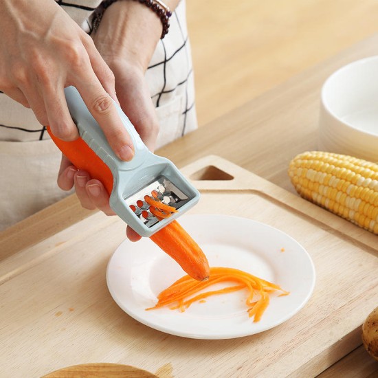 Multi Functional Fruit Vegetable Double Side Cutter - gray