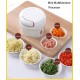 Manual Chilly Nuts Meat Garlic Onion Ginger Chopper  - White