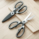 Stainless Steel Meat Cutting Scissors Chicken Bone Corkscrew - Black