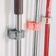 hanging mop sticky hook clip for Bathroom and Kitchen - gray