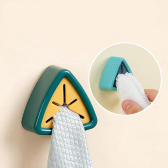 Towel Plug Holder Toilet Bathroom Hook - Green