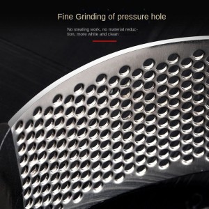 Garlic Presses 3 in 1 Manual Stainless Steel Ginger Chopper with Ergonomic Handle Black