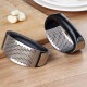 Garlic Presses 3 in 1 Manual Stainless Steel Ginger Chopper with Ergonomic Handle Black Garlic Presses 3 in 1 Manual Stainless Steel Ginger Chopper with Ergonomic Handle Black