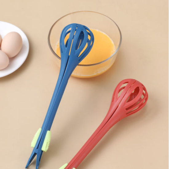 Kitchen Gadgets 2 in 1 Egg Whisk Spaghetti Spoon - Red
