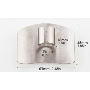 Stainless Steel Hand Cut Knife Finger Protector - Silver Stainless Steel Hand Cut Knife Finger Protector - Silver