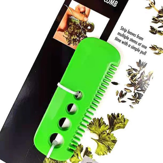 Multi Functional Herb Cutter Stripper Kitchen Tool - Green Multi Functional Herb Cutter Stripper Kitchen Tool - Green