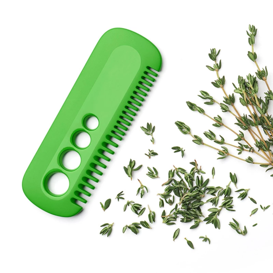 Multi Functional Herb Cutter Stripper Kitchen Tool - Green Multi Functional Herb Cutter Stripper Kitchen Tool - Green