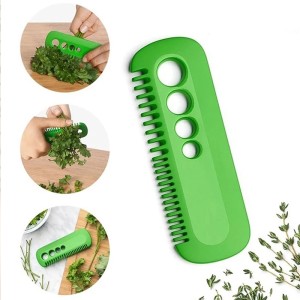 Multi Functional Herb Cutter Stripper Kitchen Tool - Green