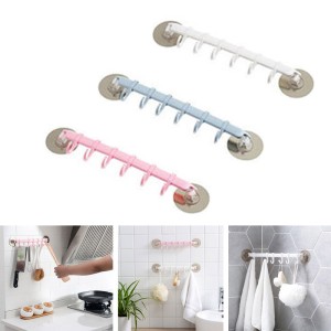 Wall Mounted Bathroom Organizer Hooks Multi Purpose Holder Wall Mounted Bathroom Organizer Hooks Multi Purpose Holder