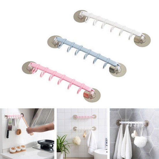 Wall Mounted Bathroom Organizer Hooks Multi Purpose Holder Wall Mounted Bathroom Organizer Hooks Multi Purpose Holder