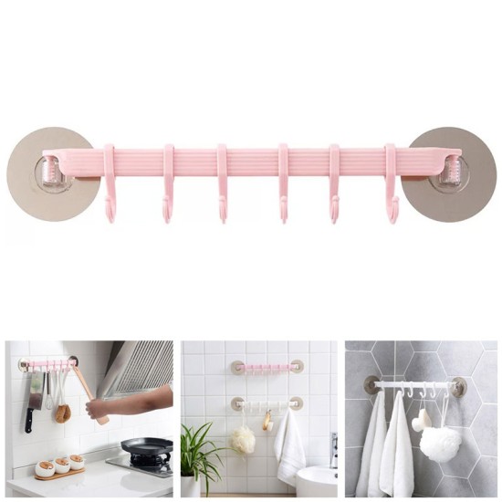 Wall Mounted Bathroom Organizer Hooks Multi Purpose Holder Wall Mounted Bathroom Organizer Hooks Multi Purpose Holder