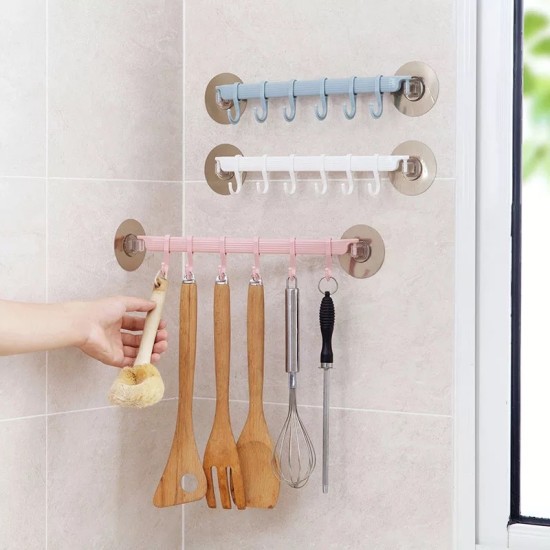 Wall Mounted Bathroom Organizer Hooks Multi Purpose Holder Wall Mounted Bathroom Organizer Hooks Multi Purpose Holder