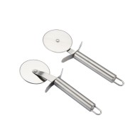 Food Grade Pizza Cutter Tools Stainless Steel - Sliver