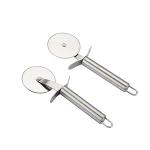 Food Grade Pizza Cutter Tools Stainless Steel - Sliver