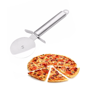 Food Grade Pizza Cutter Tools Stainless Steel - Sliver