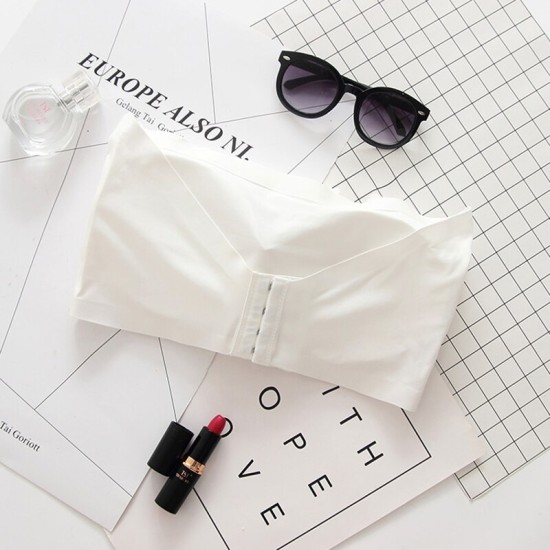 Strapless High Quality Comfortable Wear Push Up Bra - White