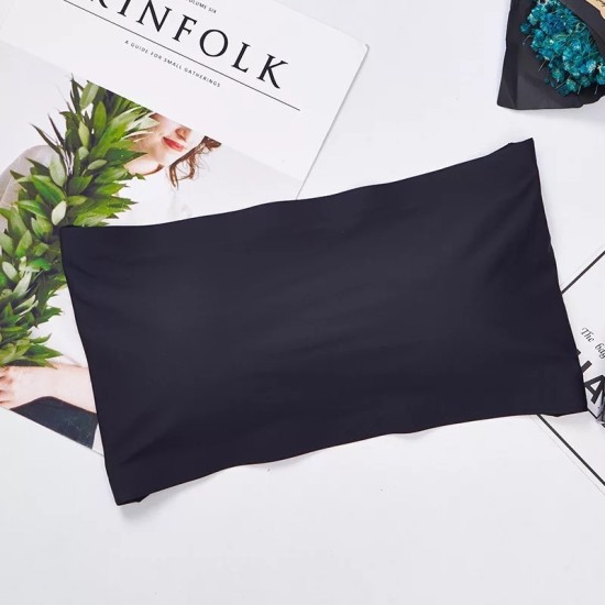 Strapless High Quality Comfortable Wear Push Up Bra -  Black