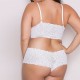 Two Piece Lingerie Set Women Lace See-Through - White Two Piece Lingerie Set Women Lace See-Through - White