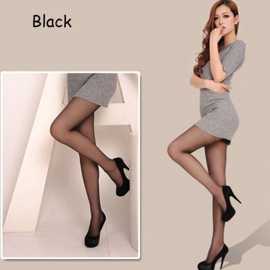 Women Stocking Full Foot Sheer Hollow Tights - Black Women Stocking Full Foot Sheer Hollow Tights - Black