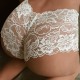 Women Lace Balconette Women Panty - White