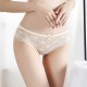 Women Lace Underwear Panties Cotton Comfort - White