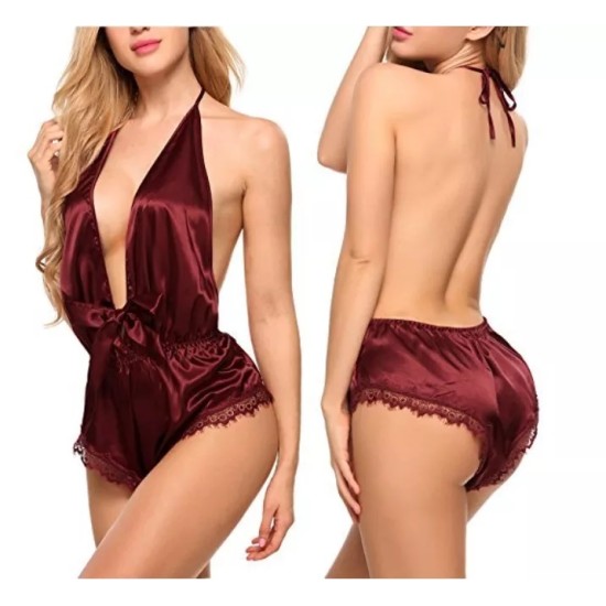 Stylish Erotic Lingerie For Women - Wine Red Stylish Erotic Lingerie For Women - Wine Red