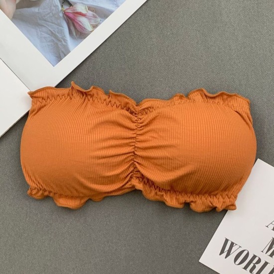 Lingerie Sport Backless Strapless Top Bra - Orange Lingerie Sport Backless Strapless Top Bra - Orange