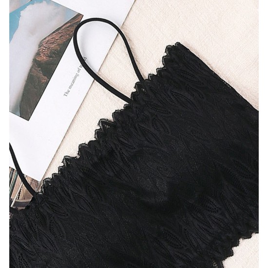 Womens Bralette Padded Fashion Tube Top - Black Womens Bralette Padded Fashion Tube Top - Black