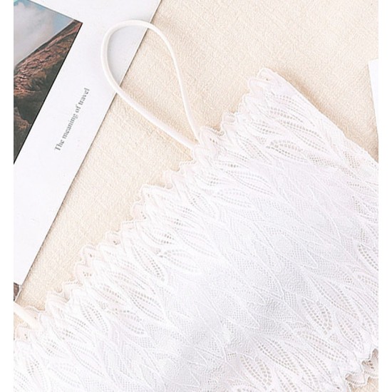 Women Bralette Padded Fashion Tube Top - White