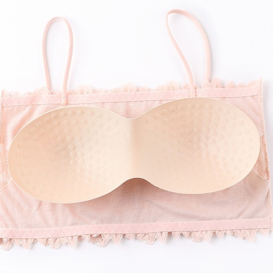 Women Bralette Padded Fashion Tube Top - White