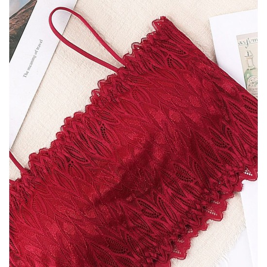 Women Bralette Padded Fashion Tube Top - Red Women Bralette Padded Fashion Tube Top - Red