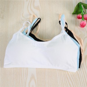 Girls Bra Straps Pure Cotton Vests - White Girls Bra Straps Pure Cotton Vests - White