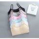 Girls Bra Straps Pure Cotton Vests Peach - Black Girls Bra Straps Pure Cotton Vests Peach - Black
