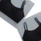 Girls Bra Straps Pure Cotton Vests Peach - Black Girls Bra Straps Pure Cotton Vests Peach - Black