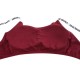 Seamless Bras Detachable Padded Sling Cotton - Wine Red